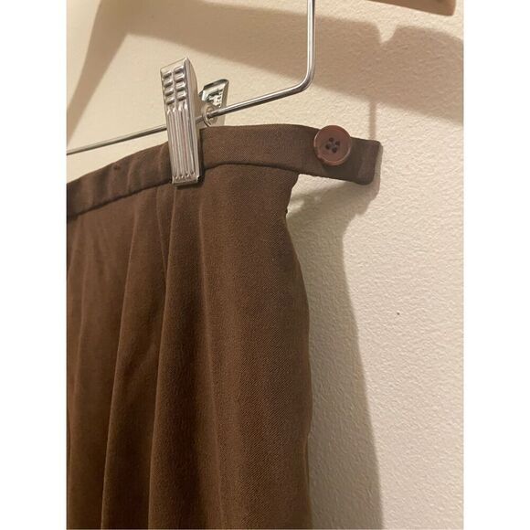 Vintage harve Bernard brown two piece suit set blazer skirt women’s size 6 - Picture 9 of 10